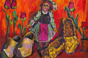 Голландская и русская крестьянская обувь. 2012. Холст, масло. 70х90